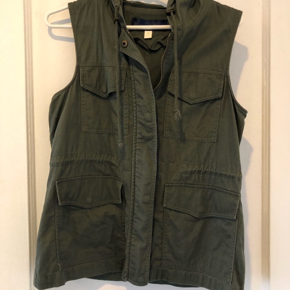olive green vest